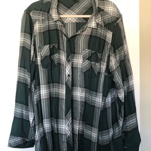 Plaid Button up blouse